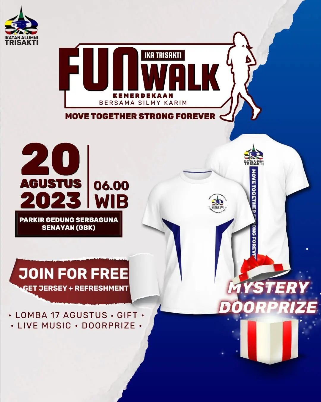 Fun Walk Kemerdekaan bersama Silmy Karim Ikatan Alumni Trisakti